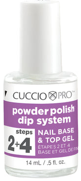 Cuccio Pro Powder Polish - Nail Base & Top Gel - Step 2+4